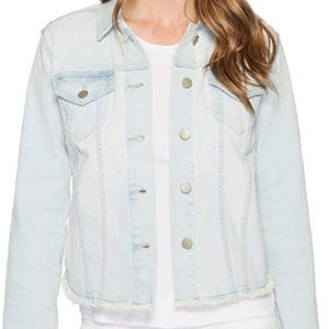 NYDJ Denim Jacket w/ Fray Hem
